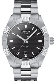  Shop Authentic Tissot PR 100 Sport Quartz Black Dial Silver Steel Strap Watch For Men - T101.610.11.051.00 - Luxxuri