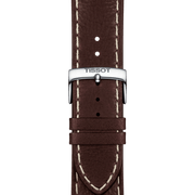  Shop Authentic Tissot PR 100 Sport Quartz Chronograph Silver Dial Brown Leather Strap Watch For Men - T101.617.16.031.00 - Luxxuri