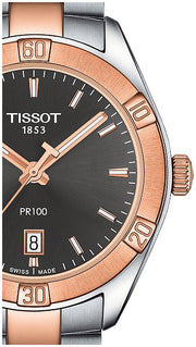  Shop Authentic Tissot PR 100 Sport Chic Anthracite Dial Watch For Women - T101.910.22.061.00 - Luxxuri