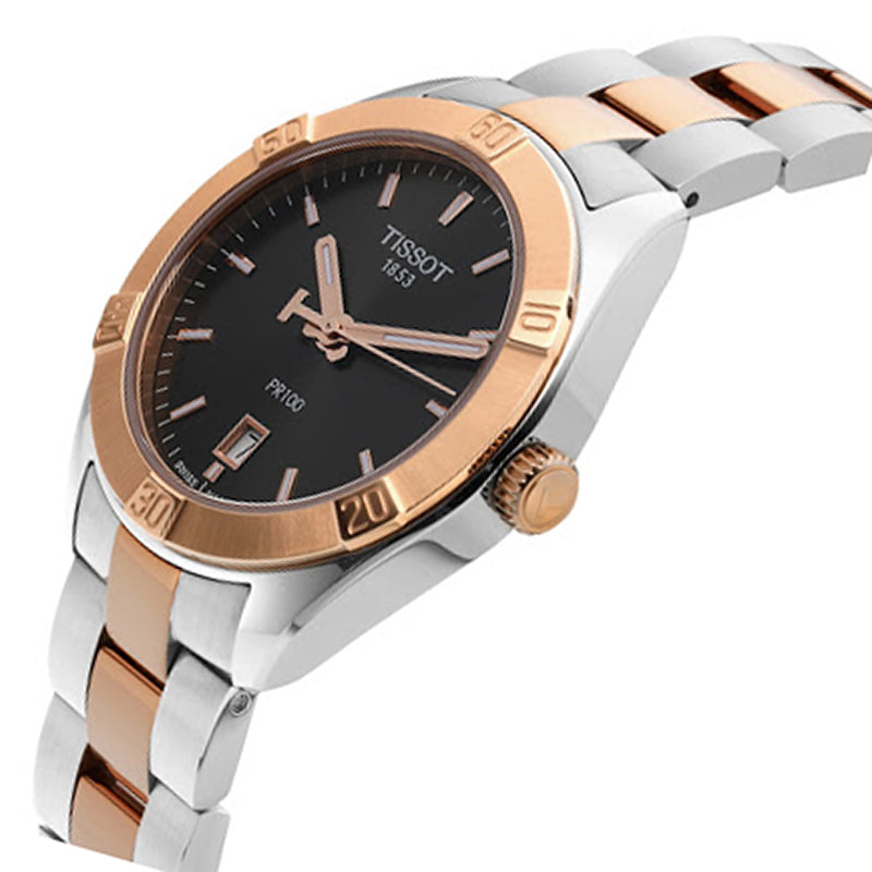  Shop Authentic Tissot PR 100 Sport Chic Anthracite Dial Watch For Women - T101.910.22.061.00 - Luxxuri