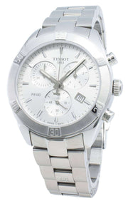  Shop Authentic Tissot PR 100 Sport Chic Chronograph Silver Dial Silver Steel Strap Watch for Women - T101.917.11.031.00 - Luxxuri