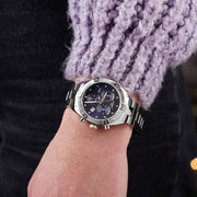  Shop Authentic Tissot PR 100 Sport Chic Chronograph Diamonds Blue Dial Silver Steel Strap Watch for Women - T101.917.11.046.00 - Luxxuri