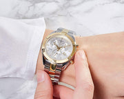  Shop Authentic Tissot PR 100 Sport Chic Chronograph Silver Dial Two Tone Steel Strap Watch For Women - T101.917.22.031.00 - Luxxuri