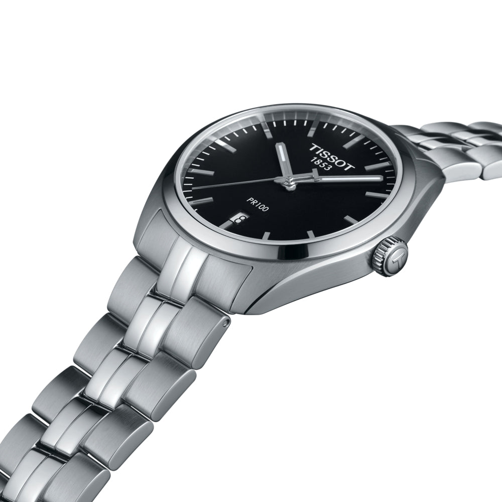  Shop Authentic Tissot PR 100 Sport Chic Quartz Stainless Steel Watch For Men - T101.410.11.051.00 - Luxxuri