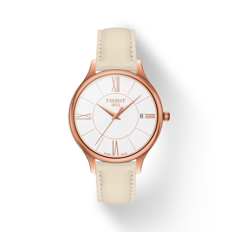  Shop Authentic Tissot T Lady Bella Ora Round White Dial Beige Leather Strap Watch For Women - T103.210.36.018.00 - Luxxuri