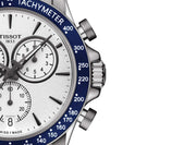  Shop Authentic Tissot V8 Quartz T Sport Chronograph White Dial Silver Steel Strap Watch For Men - T106.417.11.031.00 - Luxxuri
