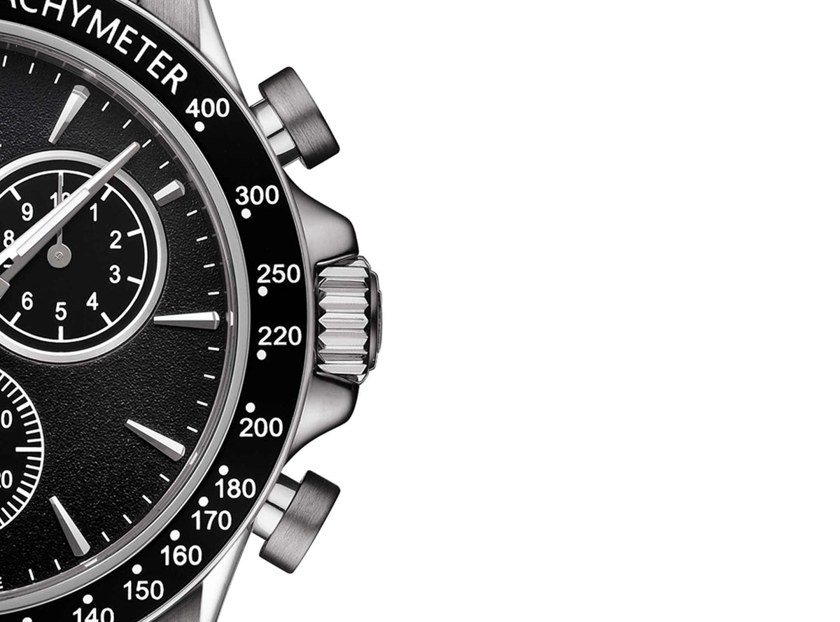  Shop Authentic Tissot V8 Quartz Chronograph Black Dial Silver Steel Strap Watch For Men - T106.417.11.051.00 - Luxxuri