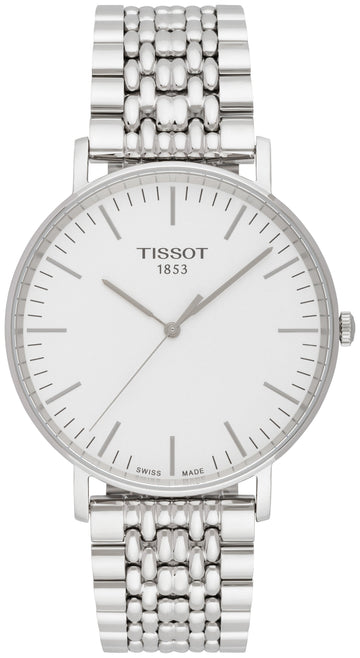  Shop Authentic Tissot T Classic Everytime Large White Dial Silver Steel Strap Watch for Men - T109.610.11.031.00 - Luxxuri