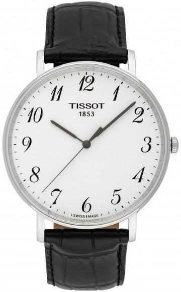  Shop Authentic Tissot Everytime Large White Dial Black Leather Strap Watch For Men - T109.610.16.032.00 - Luxxuri