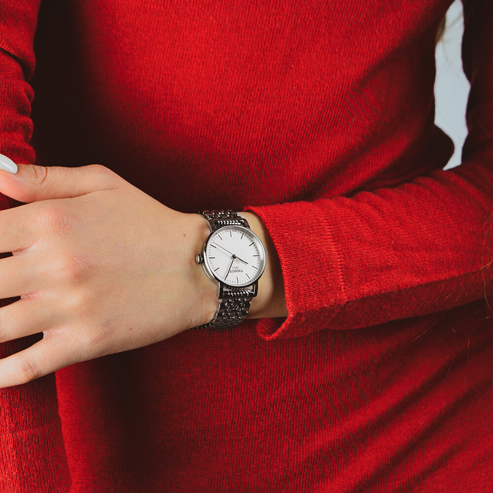 Shop Authentic Tissot Everytime Small White Dial Silver Mesh Bracelet Watch For Women - T109.210.11.031.00 - Luxxuri