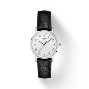  Shop Authentic Tissot Everytime Small White Dial Black Leather Strap Watch For Women - T109.210.16.032.00 - Luxxuri