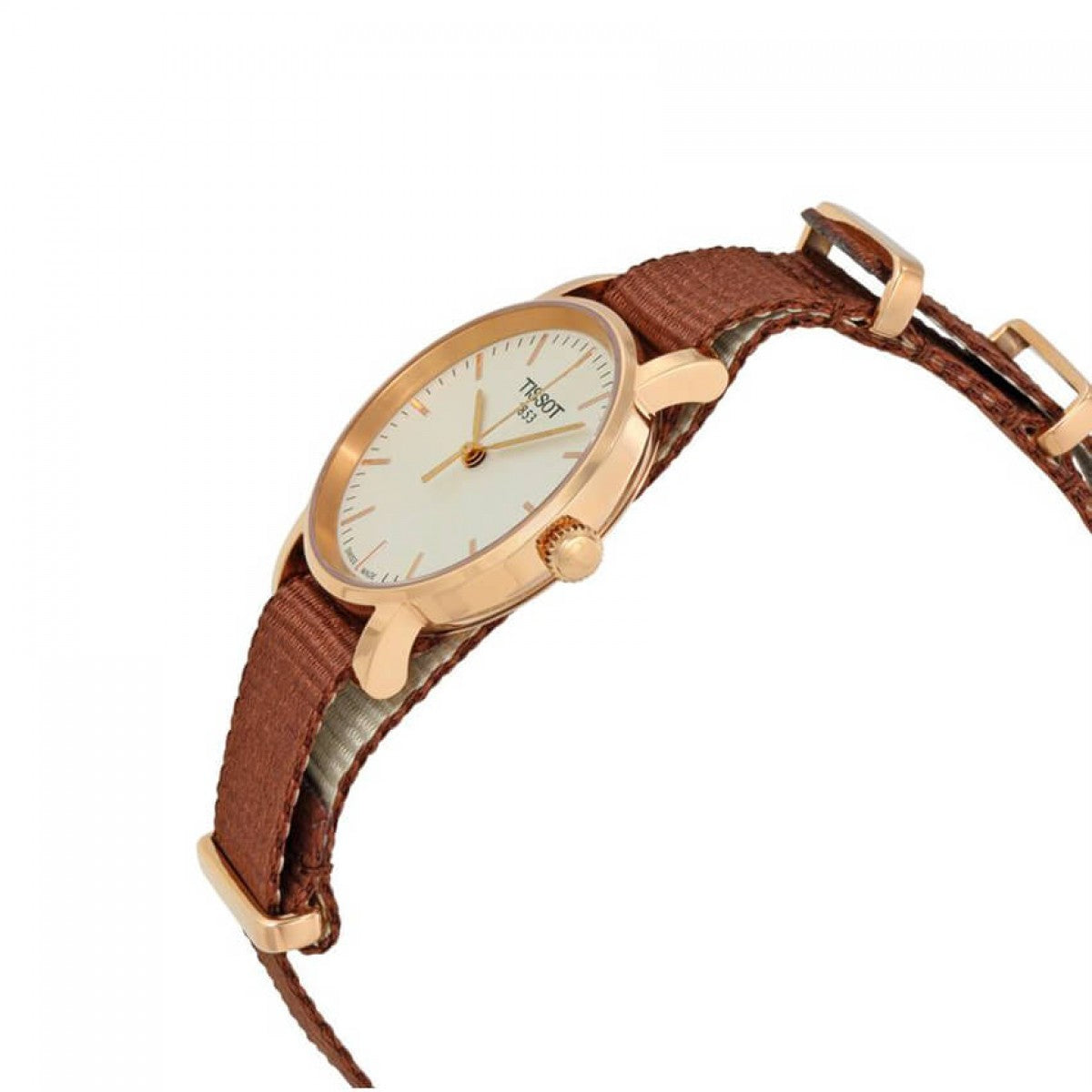  Shop Authentic Tissot Everytime Desire White Dial Maroon NATO Strap Watch for Women - T109.210.37.031.00 - Luxxuri