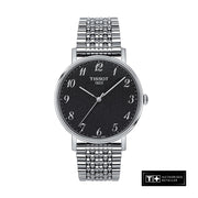  Shop Authentic Tissot T Classic Everytime Quartz Black Dial Silver Steel Strap Watch for Men - T109.410.11.072.00 - Luxxuri