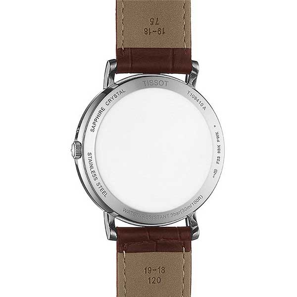  Shop Authentic Tissot T Classic Everytime White Dial Brown Leather Strap Watch For Men - T109.410.16.033.00 - Luxxuri