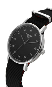  Shop Authentic Tissot Everytime Medium Black Dial Black NATO Strap Watch For Men - T109.410.17.077.00 - Luxxuri