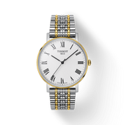  Shop Authentic Tissot Everytime Medium White Dial Two Tone Mesh Bracelet Watch For Men - T109.410.22.033.00 - Luxxuri