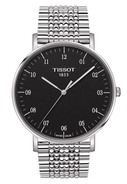  Shop Authentic Tissot Everytime Large Black Dial Silver Mesh Bracelet Watch For Men - T109.610.11.077.00 - Luxxuri