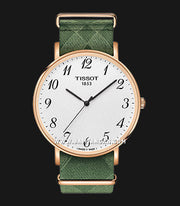  Shop Authentic Tissot T Classic Everytime White Dial Green Nylon Strap Watch for Men - T109.610.38.032.00 - Luxxuri
