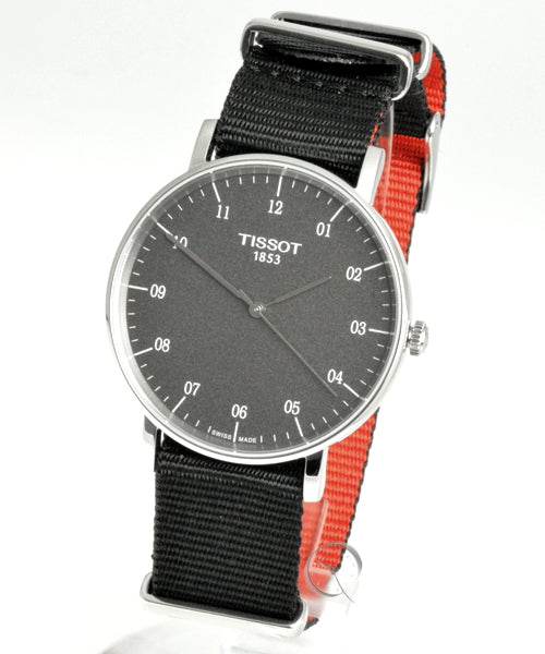 Shop Authentic Tissot Everytime Medium Black Dial Black NATO Strap Watch For Men - T109.410.17.077.00 - Luxxuri