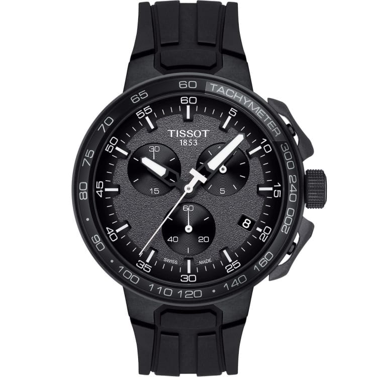  Shop Authentic Tissot T Race Cycling Chronograph Black Dial Black Rubber Strap Watch For Men - T111.417.37.441.03 - Luxxuri