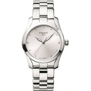  Shop Authentic Tissot T Wave Diamonds White Dial Silver Steel Strap Watch For Women - T112.210.11.036.00 - Luxxuri