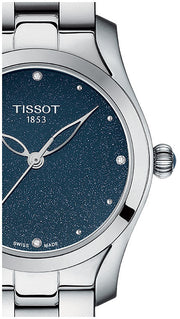  Shop Authentic Tissot T Wave II Blue Dial Silver Steel Strap Watch For Women - T112.210.11.046.00 - Luxxuri