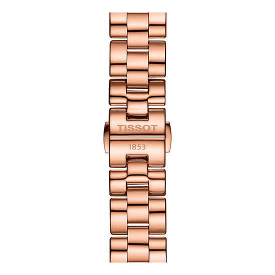  Shop Authentic Tissot T Wave Black Dial Rose Gold Steel Strap Watch For Women - T112.210.33.051.00 - Luxxuri
