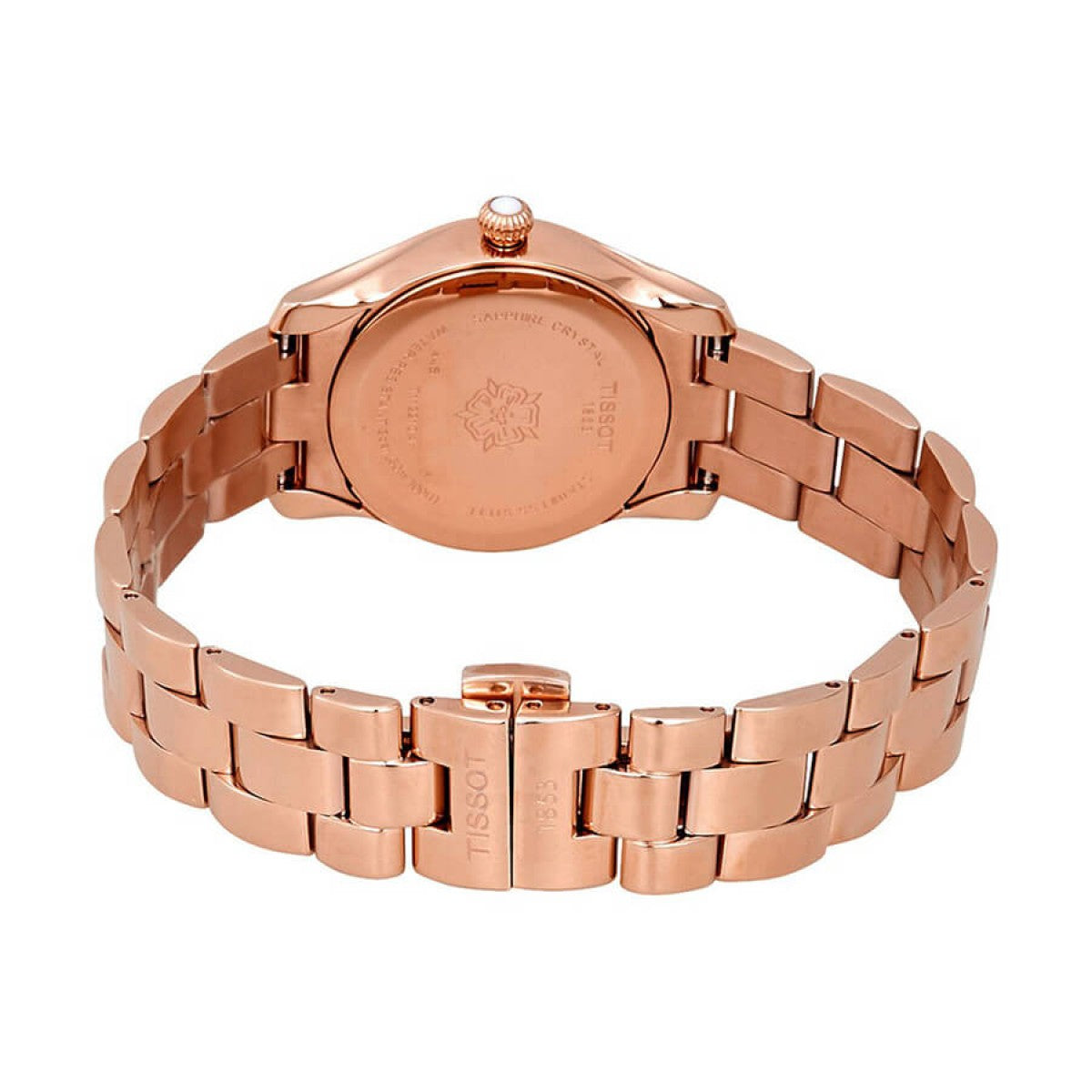  Shop Authentic Tissot T Wave Rose Gold Dial Rose Gold Steel Strap Watch For Women - T112.210.33.456.00 - Luxxuri