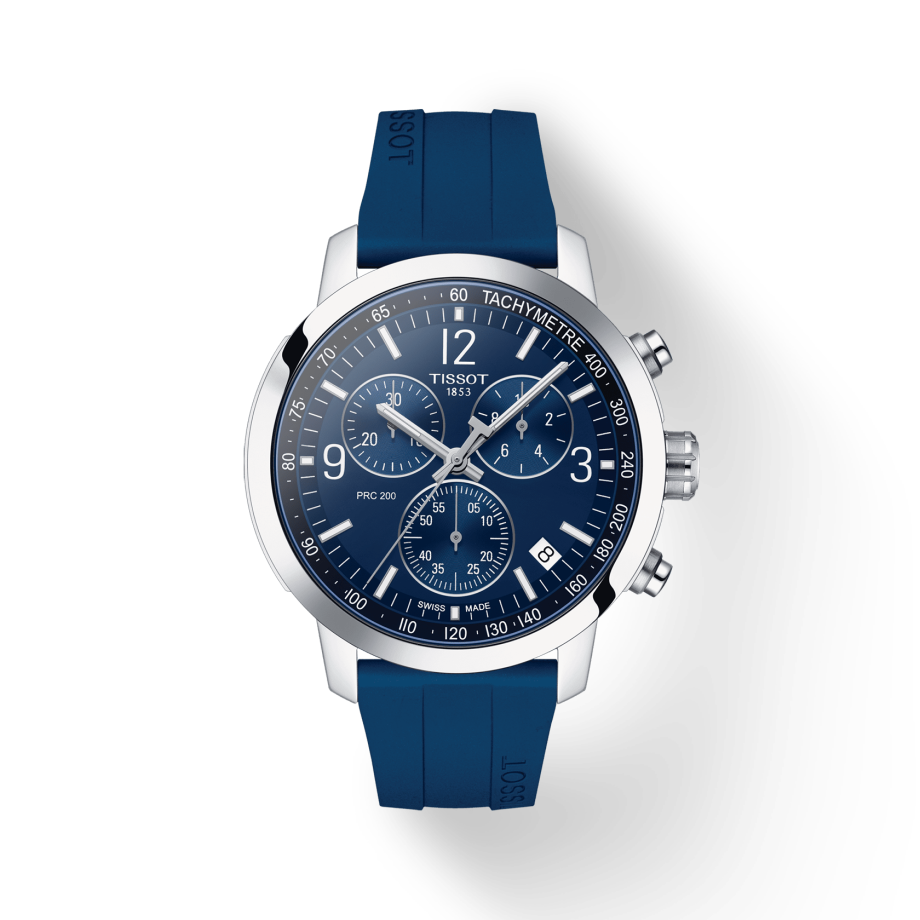  Shop Authentic Tissot T Sport PRC 200 Chronograph Blue Rubber Strap Watch For Men - T114.417.17.047.00 - Luxxuri