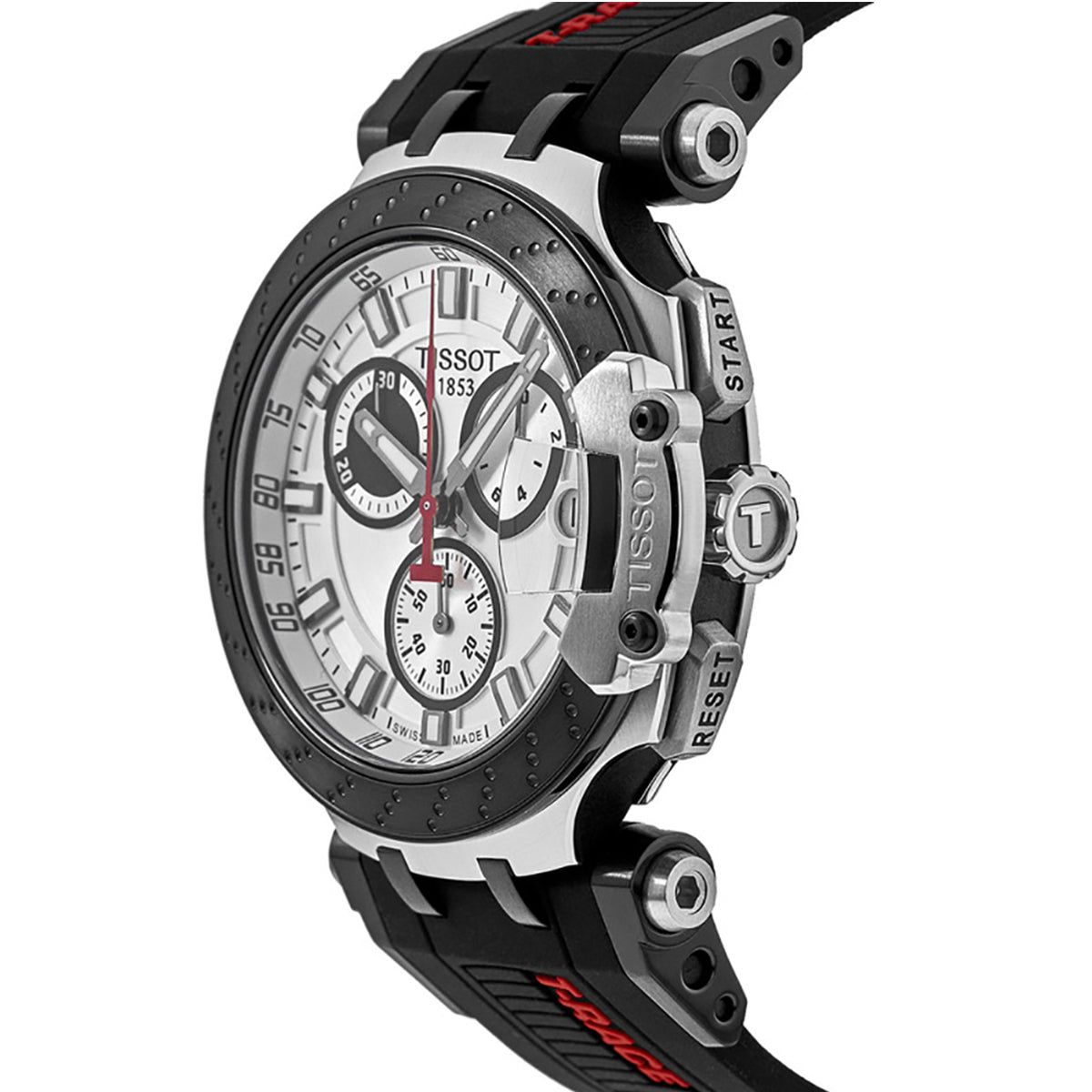  Shop Authentic Tissot T Race Chronograph White Dial Black Silicone Strap Watch For Men - T115.417.27.011.00 - Luxxuri