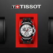 Shop Authentic Tissot T Race Chronograph White Dial Black Silicone Strap Watch For Men - T115.417.27.011.00 - Luxxuri