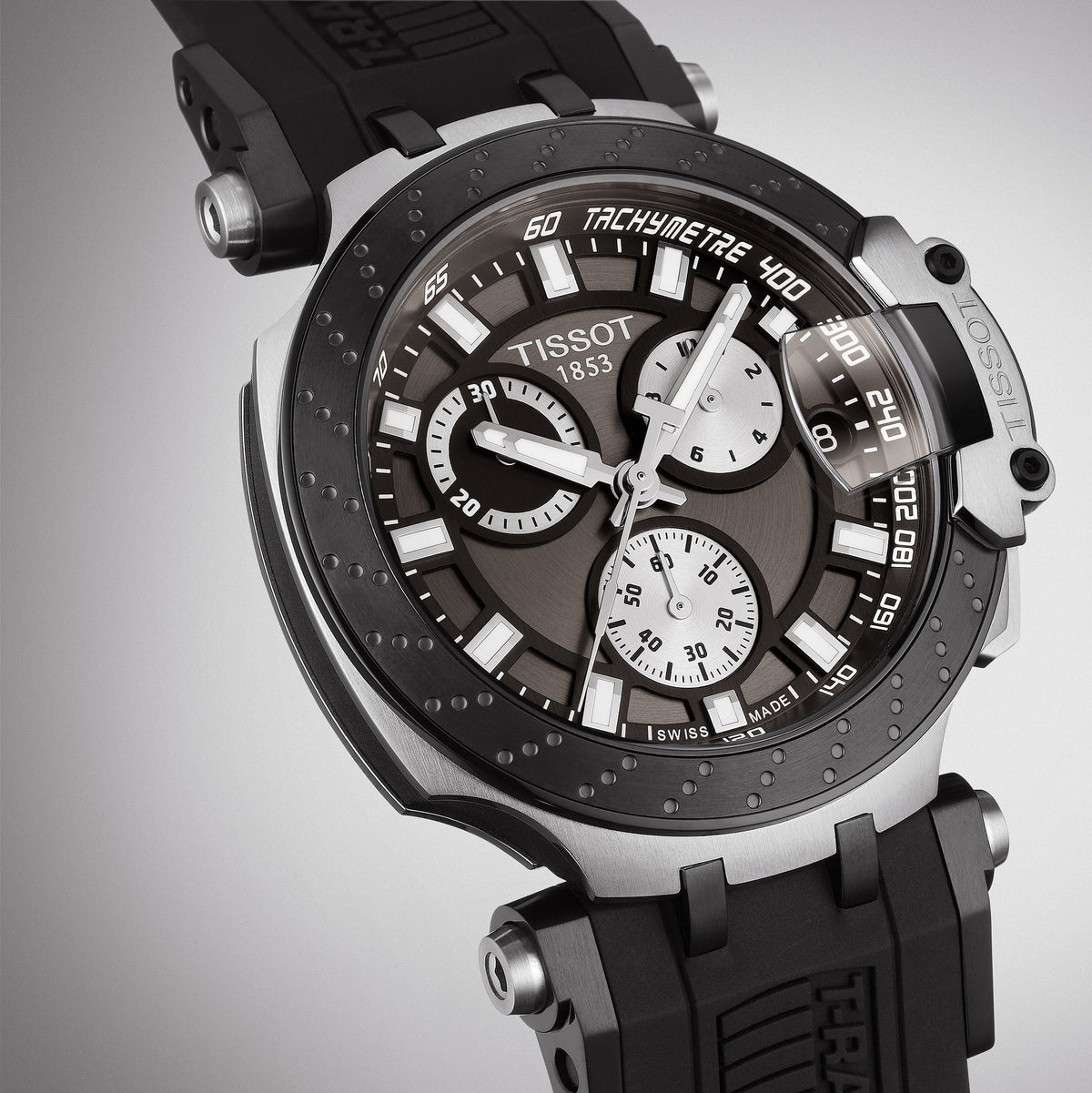  Shop Authentic Tissot T Race Chronograph Anthracite Black Dial Black Silicone Strap Watch For Men - T115.417.27.061.00 - Luxxuri