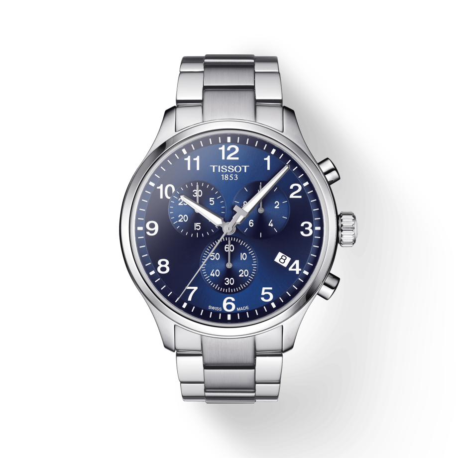  Shop Authentic Tissot T Sport Chrono XL Classic Blue Dial Silver Steel Strap Watch For Men - T116.617.11.047.01 - Luxxuri