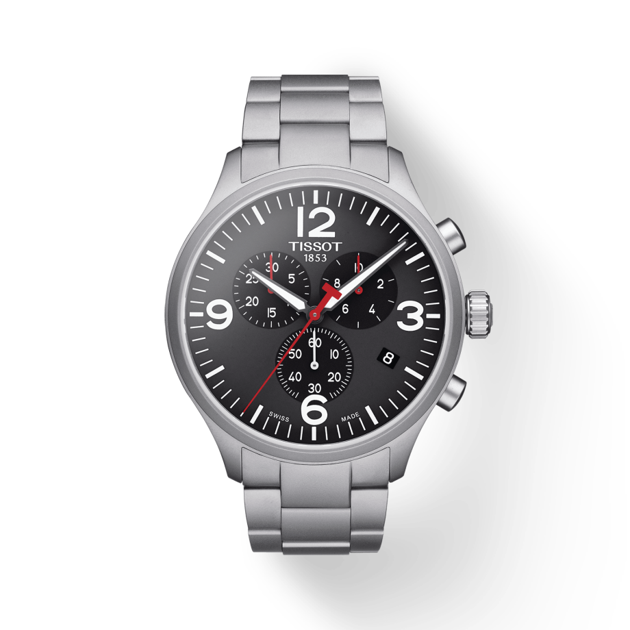 Shop Authentic Tissot Chrono XL Black Dial Silver Steel Strap Watch For Men - T116.617.11.057.00 - Luxxuri