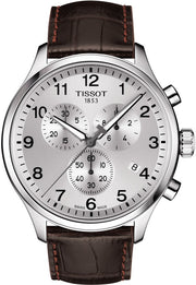  Shop Authentic Tissot Chrono XL Silver Dial Brown Leather Strap Watch For Men - T116.617.16.037.00 - Luxxuri