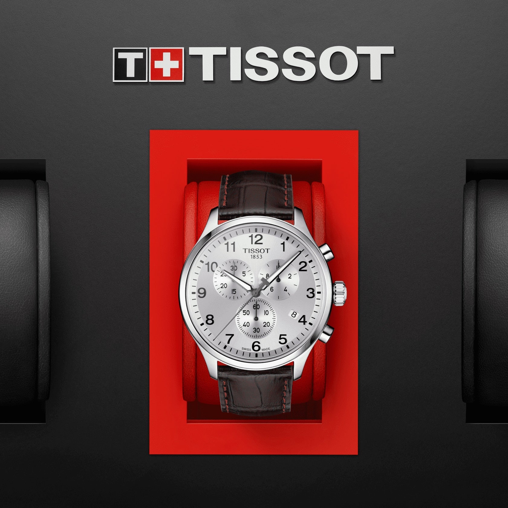  Shop Authentic Tissot Chrono XL Silver Dial Brown Leather Strap Watch For Men - T116.617.16.037.00 - Luxxuri