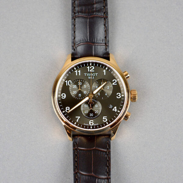  Shop Authentic Tissot T Sport Chrono XL Classic Brown Dial Brown Leather Strap Watch For Men - T116.617.36.057.01 - Luxxuri