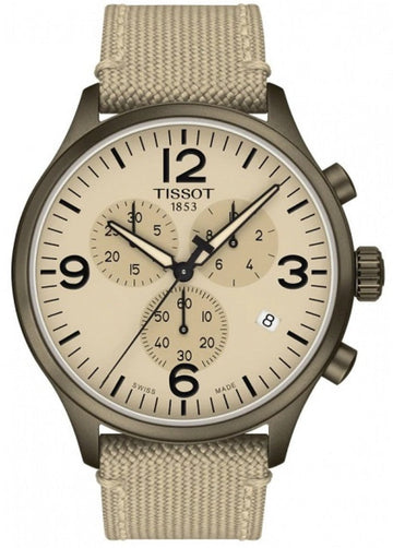  Shop Authentic Tissot Chrono XL Beige Diag Beige NATO Strap Watch For Men - T116.617.37.267.01 - Luxxuri