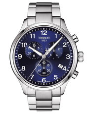  Shop Authentic Tissot T Sport Chrono XL Classic Blue Dial Silver Steel Strap Watch For Men - T116.617.11.047.01 - Luxxuri
