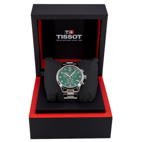  Shop Authentic Tissot Chrono XL Classic Green Dial Silver Steel Strap Watch for Men - T116.617.11.092.00 - Luxxuri