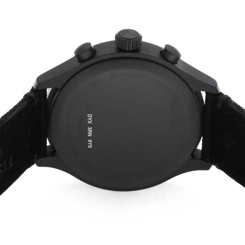  Shop Authentic Tissot Chrono XL Quartz Black Dial Black Nylon Strap Watch For Men - T116.617.37.051.00 - Luxxuri