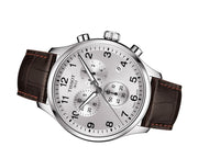  Shop Authentic Tissot Chrono XL Silver Dial Brown Leather Strap Watch For Men - T116.617.16.037.00 - Luxxuri