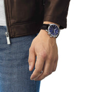  Shop Authentic Tissot Chrono XL Classic Blue Dial Brown Leather Strap Watch For Men - T116.617.16.047.00 - Luxxuri