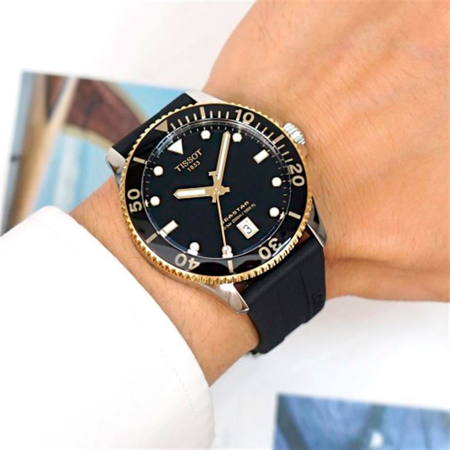  Shop Authentic Tissot Seastar 1000 Black Dial Black Rubber Strap Watch For Men - T120.410.27.051.00 - Luxxuri