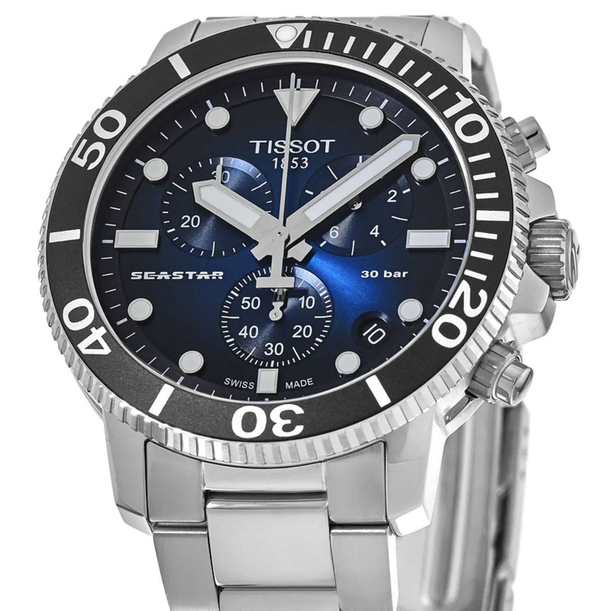  Shop Authentic Tissot Seastar 1000 Chronograph Driver Blue Dial Silver Steel Strap Watch For Men - T120.417.11.041.01 - Luxxuri