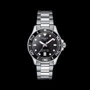  Shop Authentic Tissot Seastar 1000 Lady Black Dial Silver Steel Strap Watch for Women - T120.210.11.051.00 - Luxxuri