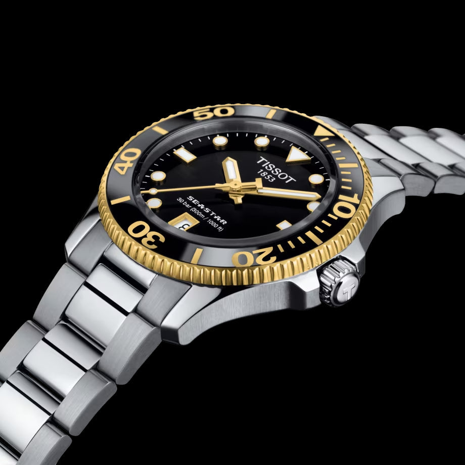  Shop Authentic Tissot Seastar 1000 Black Dial Silver Steel Strap Watch For Men - T120.210.127.051.00 - Luxxuri