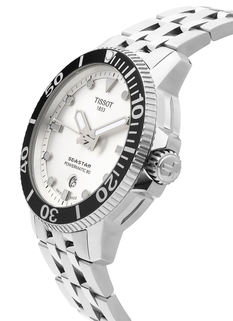  Shop Authentic Tissot Seastar 1000 Powermatic 80 Silver Dial Silver Steel Strap Watch For Men - T120.407.11.031.00 - Luxxuri