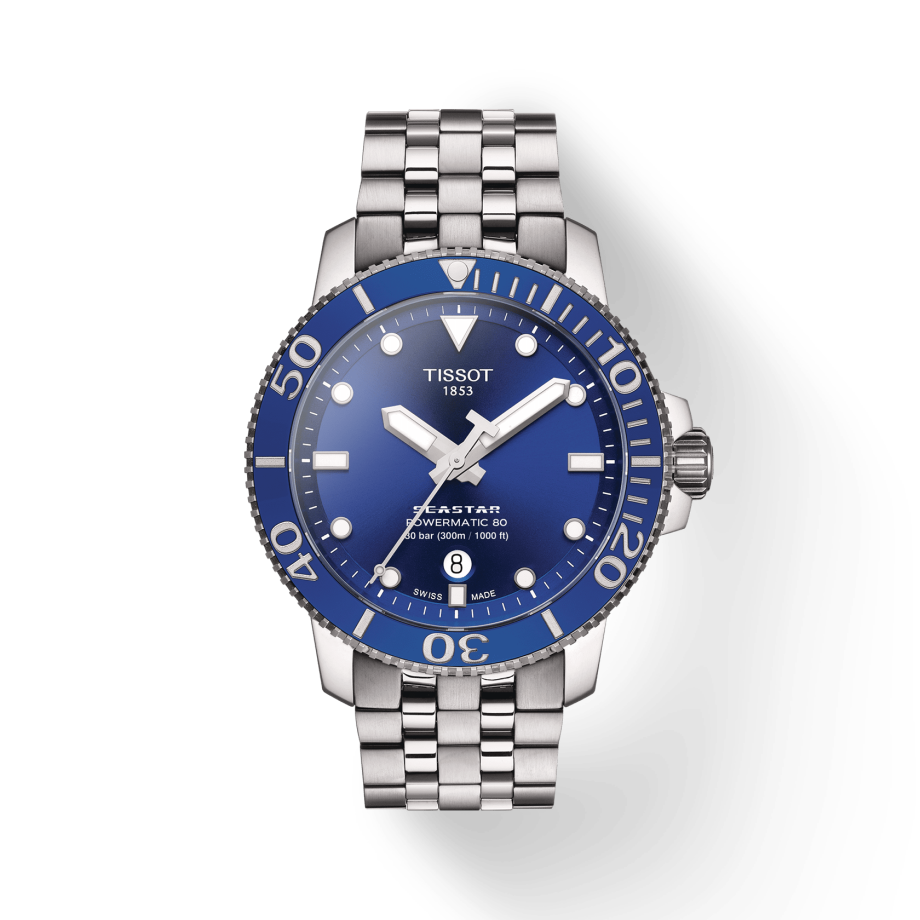  Shop Authentic Tissot Seastar 1000 Powermatic 80 Blue Dial Silver Steel Strap Watch For Men - T120.407.11.041.00 - Luxxuri