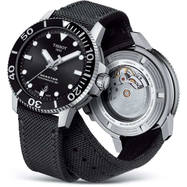  Shop Authentic Tissot Seastar 1000 Powermatic 80 Black Dial Black Nylon Strap Watch For Men - T120.407.17.051.00 - Luxxuri